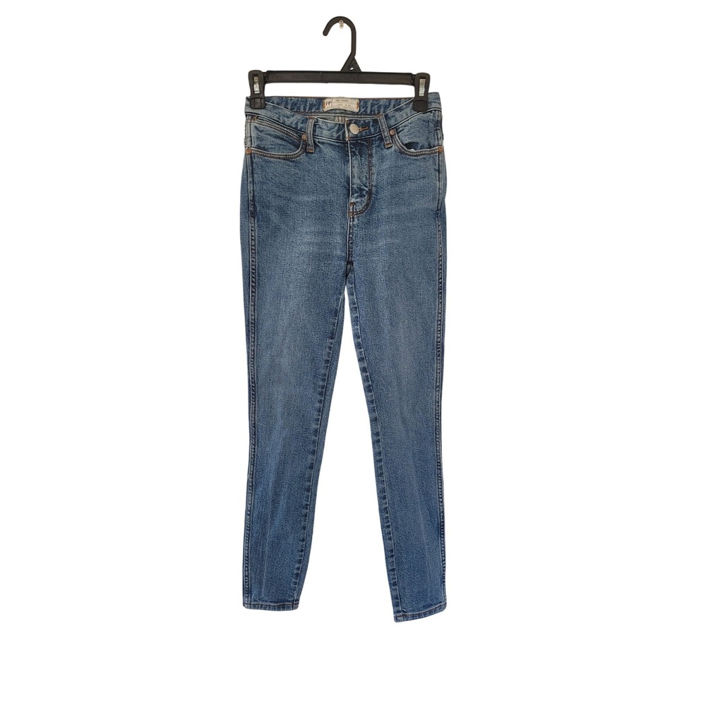 Free People High Rise Skinny Jeans Denim Wash Size 24 Women's #5